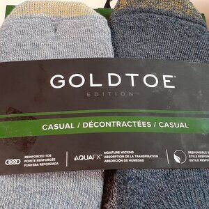 GoldToe Edition Casual Men's No-Show Socks. 6Pk . Fit shoe size 6 - 12 ½